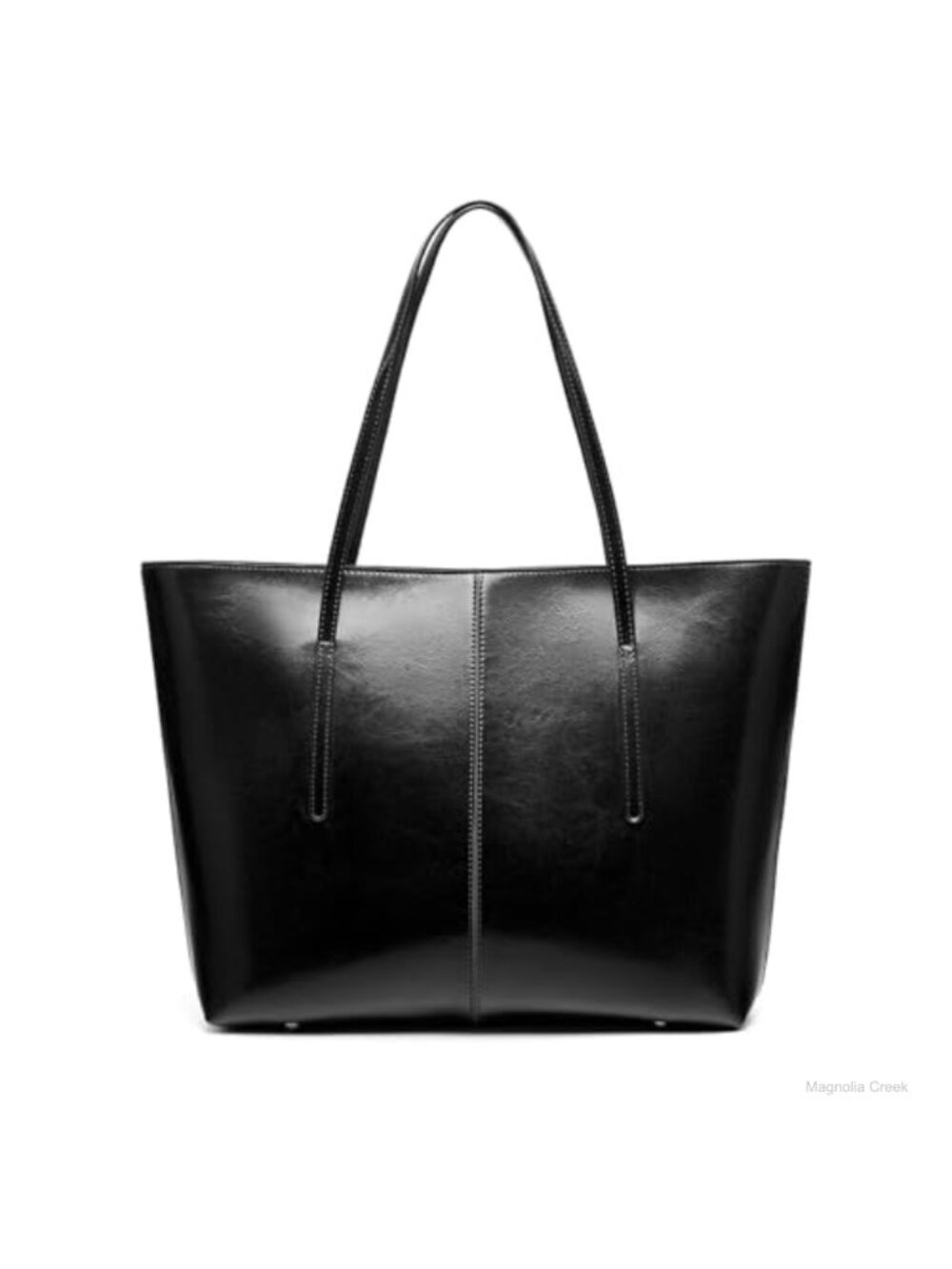 Genuine Leather Tote Bag Large Purse Shoulder Bag Zip Closure